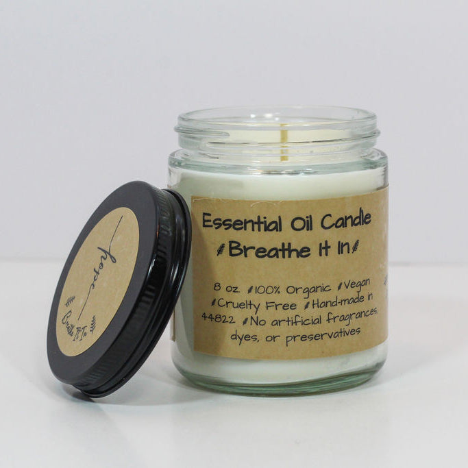 Breathe It In Candle - Essential Oils - Tea Tree & Eucalyptus
