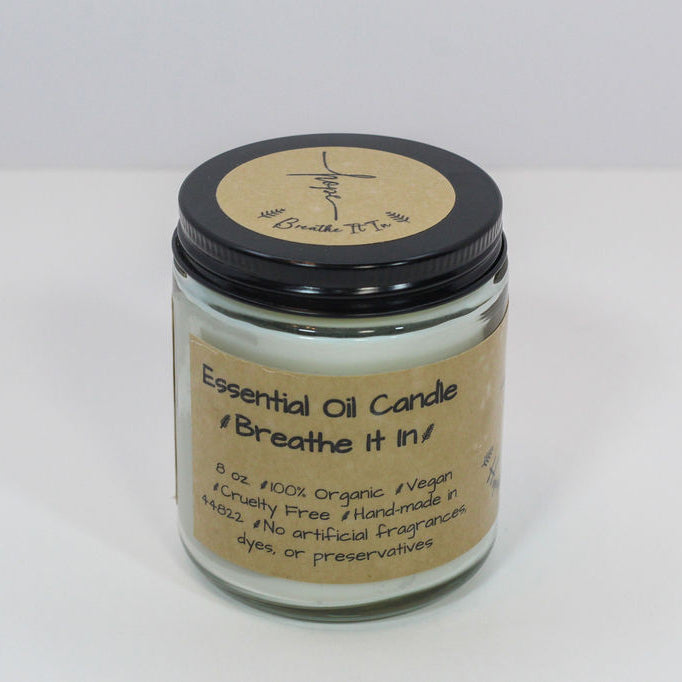 Breathe It In Candle - Essential Oils - Tea Tree & Eucalyptus