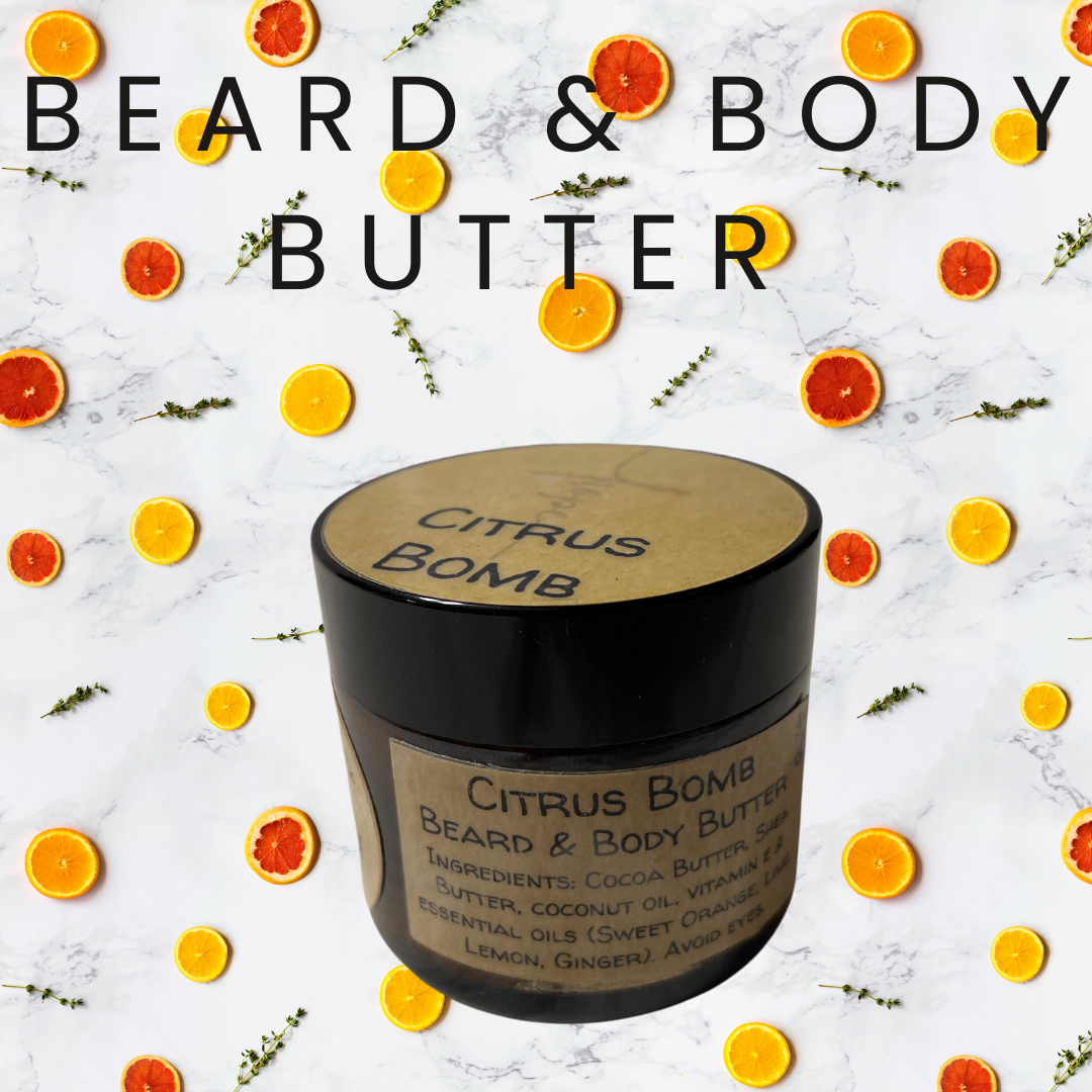 Citrus Bomb Beard & Body Butter - with Organic Essential Oils