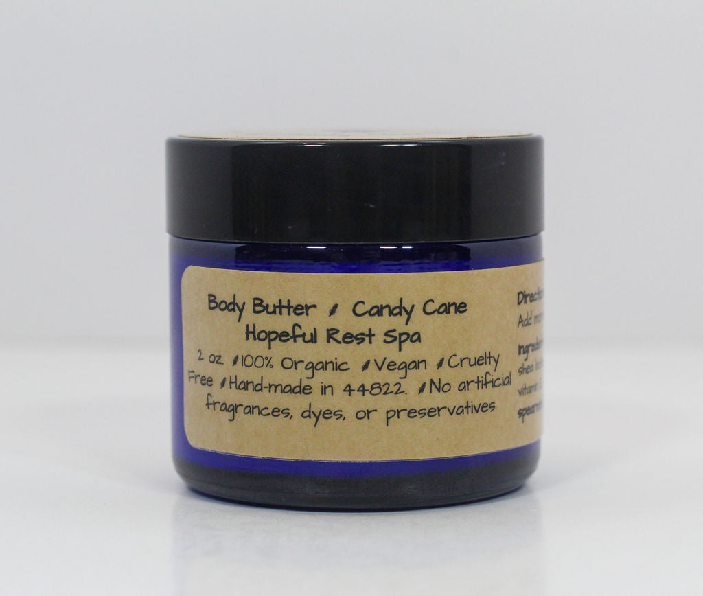 Candy Cane Body Butter Organic - Peppermint & Spearmint