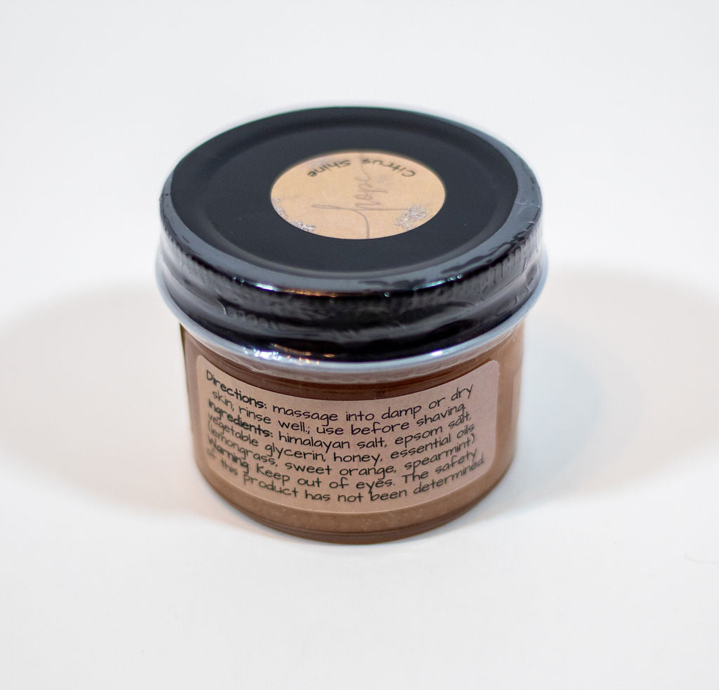Citrus Shine Salt Scrub with Organic Essential Oils