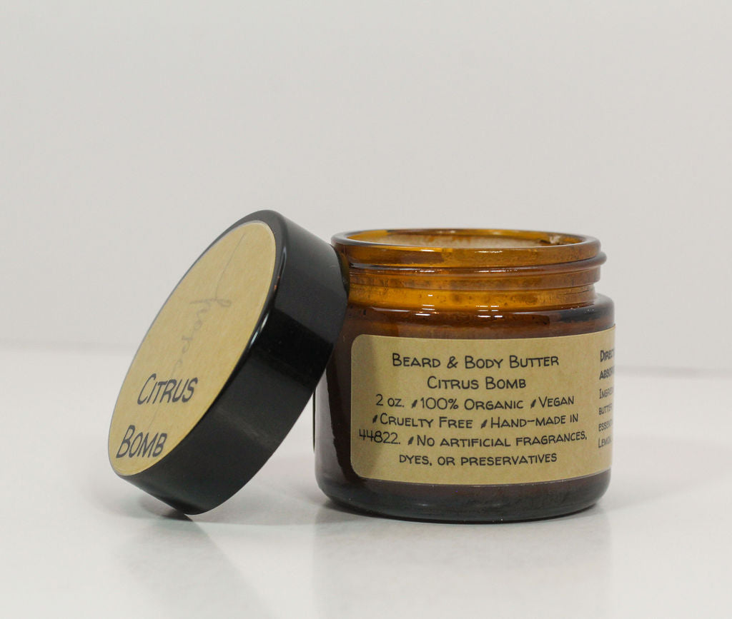 Citrus Bomb Beard & Body Butter with Organic Essential Oils