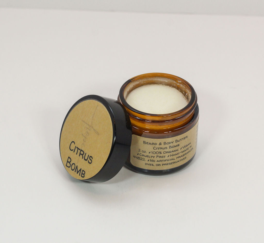 Citrus Bomb Beard & Body Butter with Organic Essential Oils