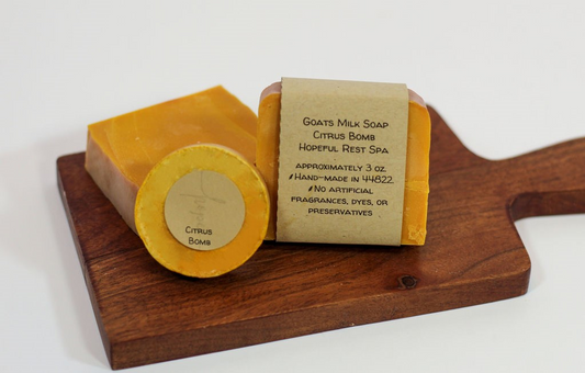 Citrus Bomb Goat's Milk Bar Soap - with Essential Oils