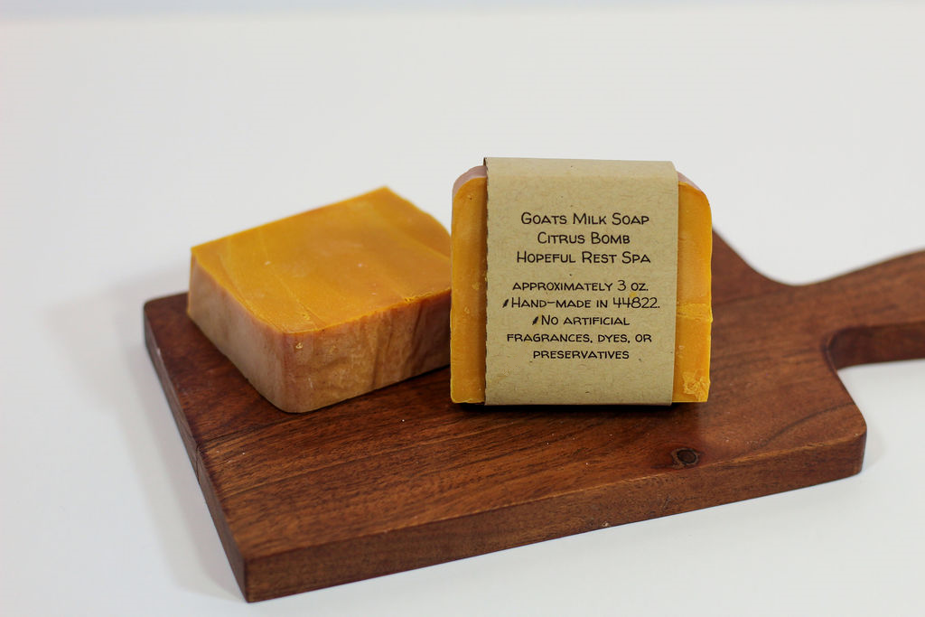Citrus Bomb Goat's Milk Bar Soap - with Essential Oils