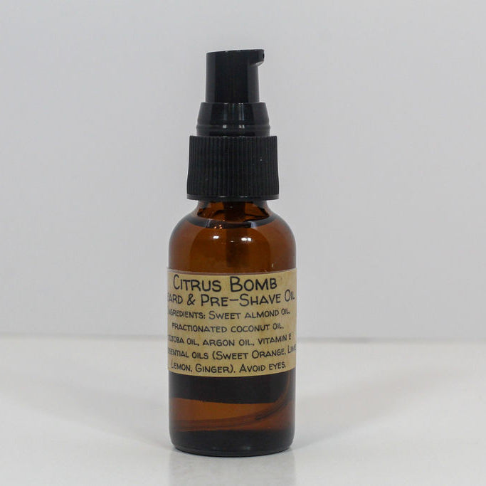 Citrus Bomb Pre-Shave and Beard Oil with Organic Essential Oils