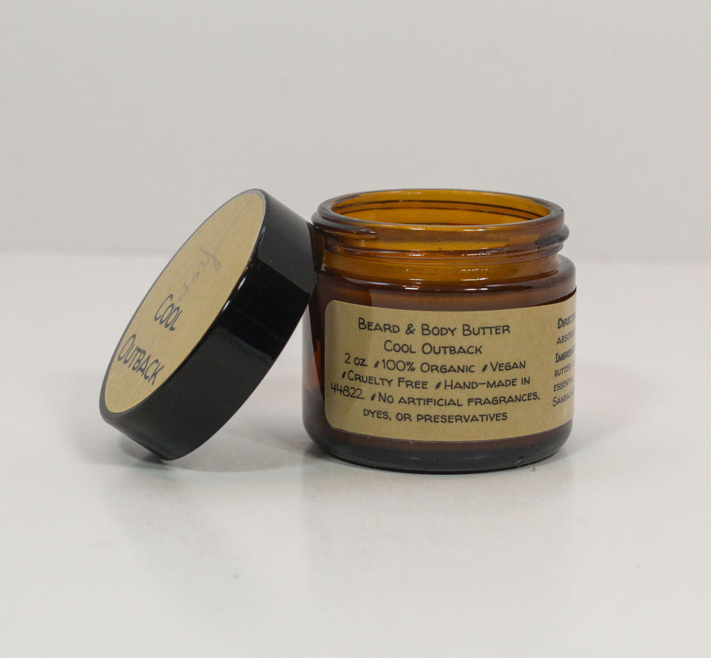 Cool Outback Beard & Body Butter - Organic Sandalwood & Cedarwood