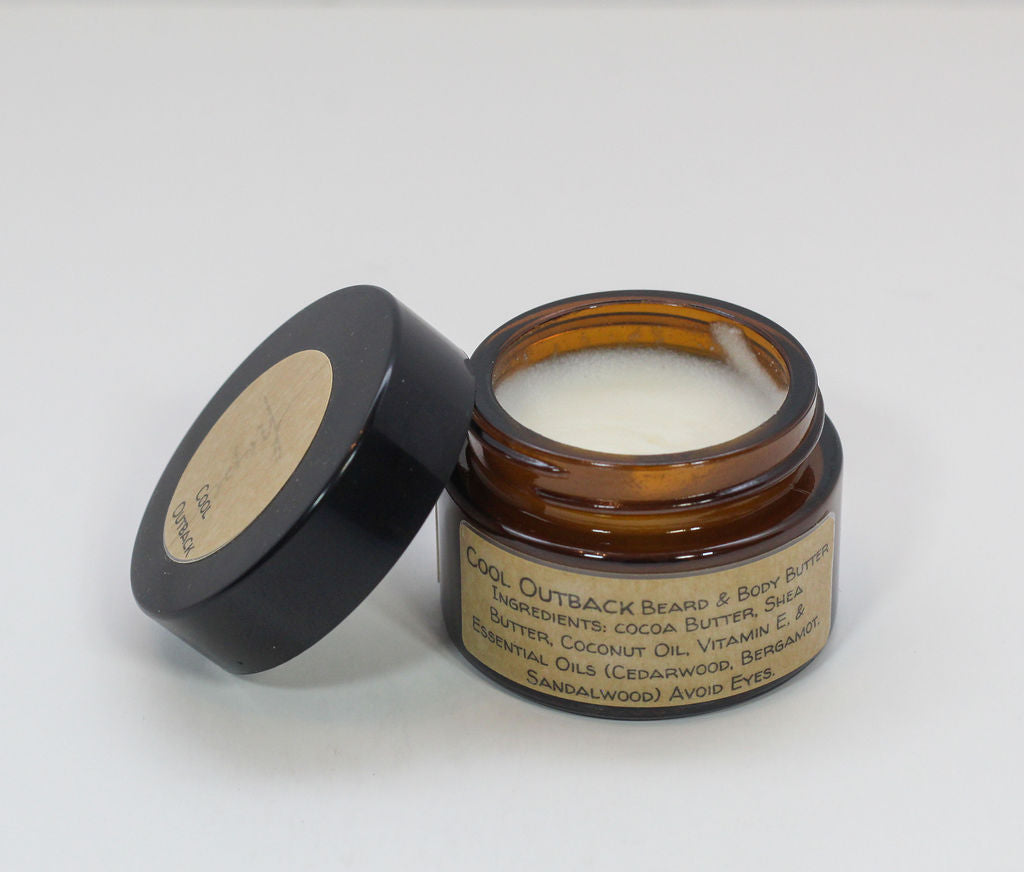 Cool Outback Beard & Body Butter - Organic Sandalwood & Cedarwood