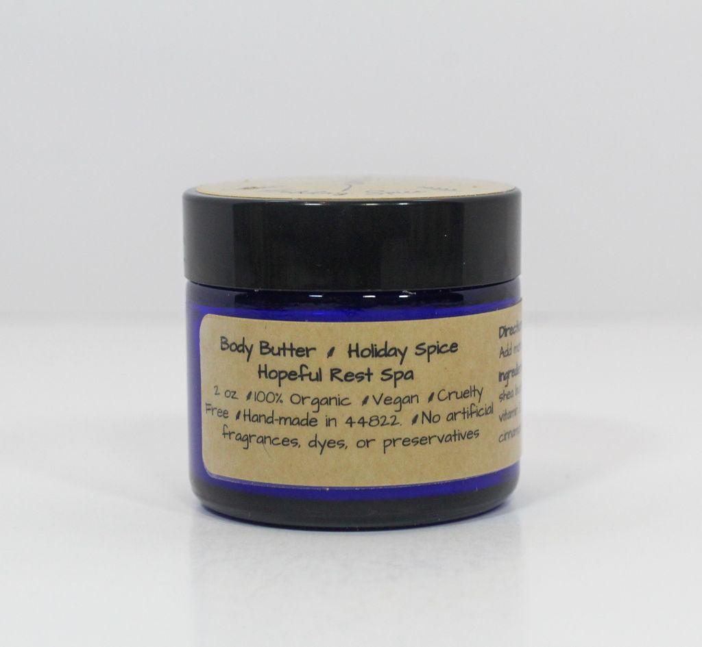 Holiday Spice Body Butter with Organic Essential Oils