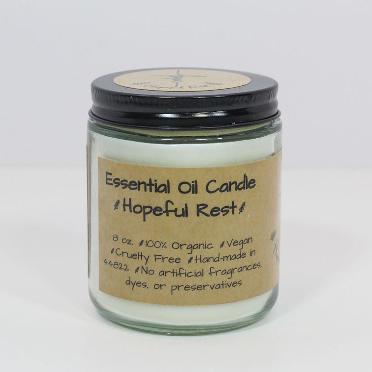 Hopeful Rest Essential Oil Candle - Lavender and Frankincense