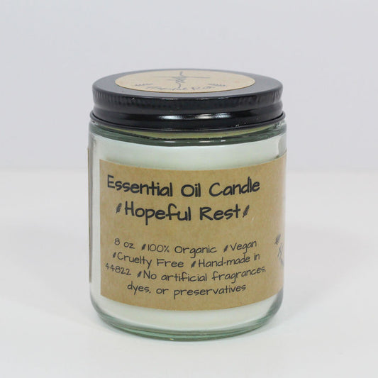 Hopeful Rest Essential Oil Candle - Lavender and Frankincense