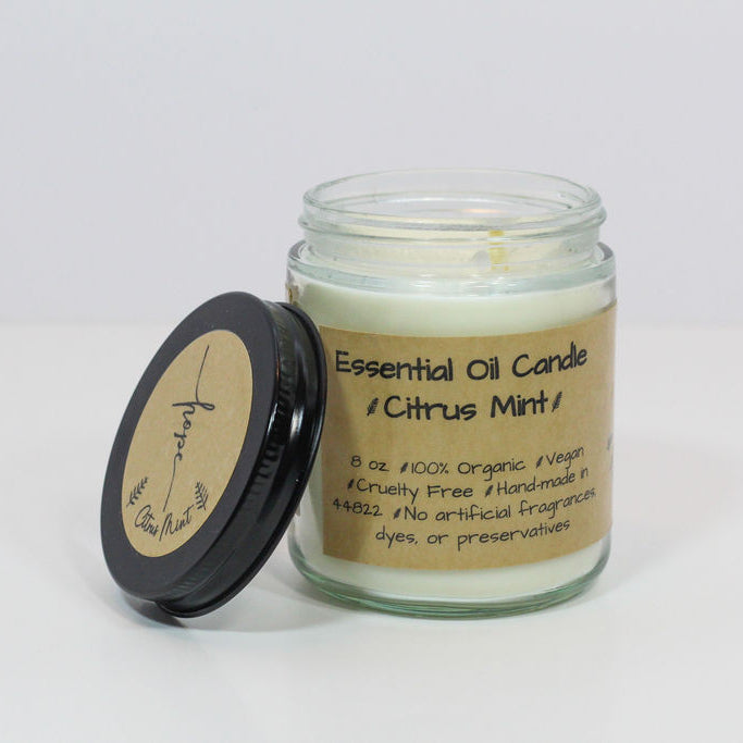 Citrus Mint Essential Oil Candle