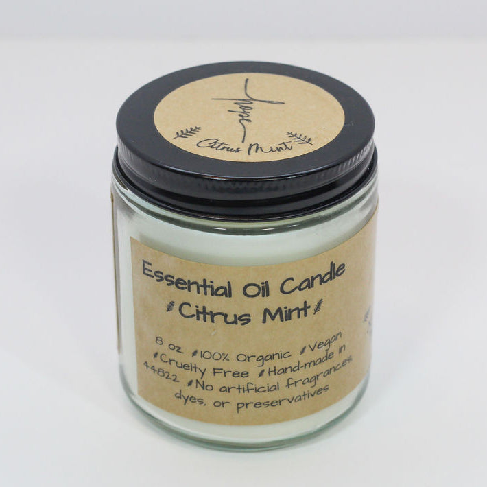 Citrus Mint Essential Oil Candle