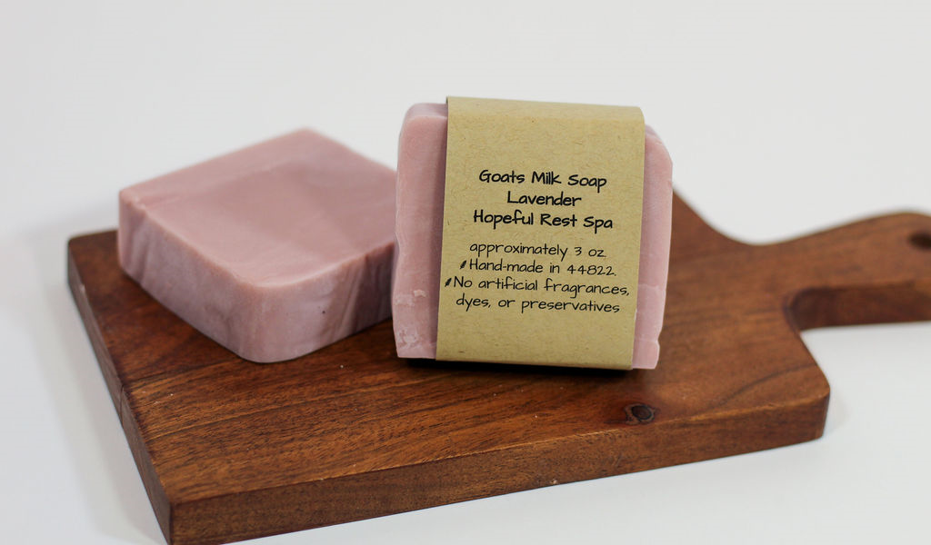 Lavender Goats Milk Bar Soap - with Organic Essential Oils