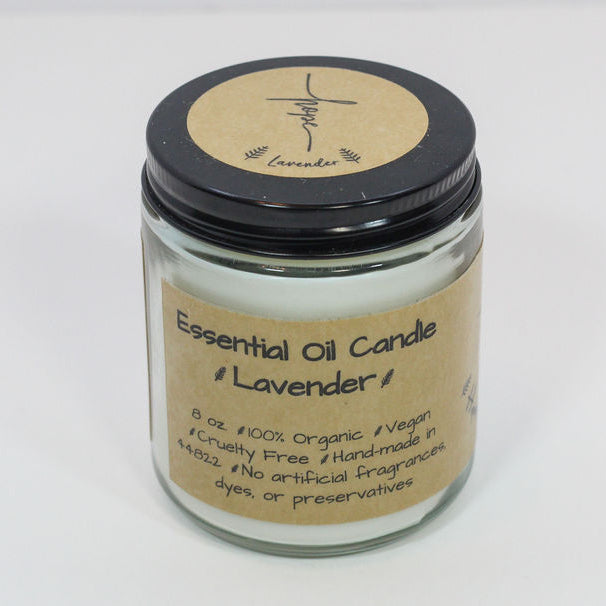 Lavender Organic Essential Oil Candle
