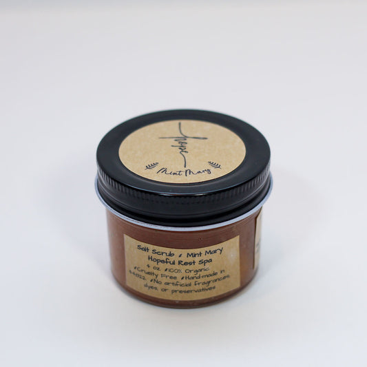 Mint Mary Salt Scrub with Spearmint & Rosemary