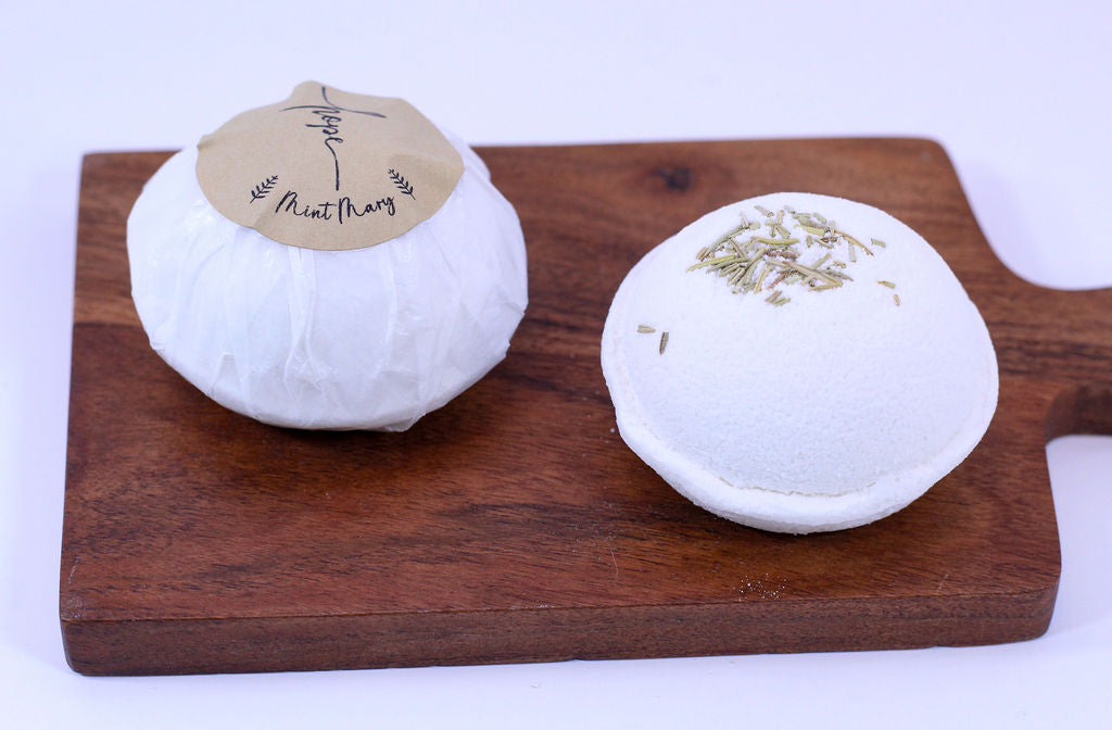 Mint Mary Bath Bomb Spearmint Rosemary