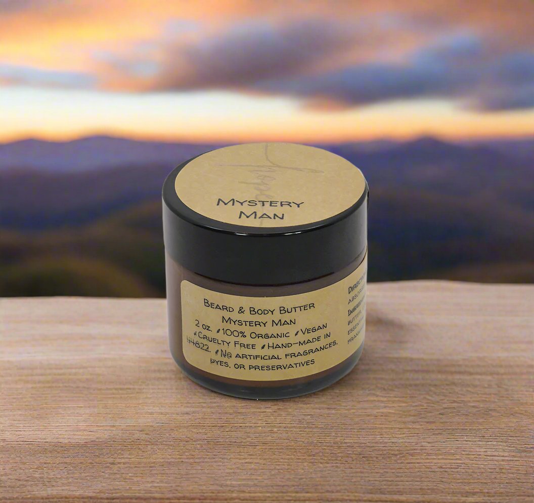 Mystery Man Beard & Body Butter with Organic Essential Oils