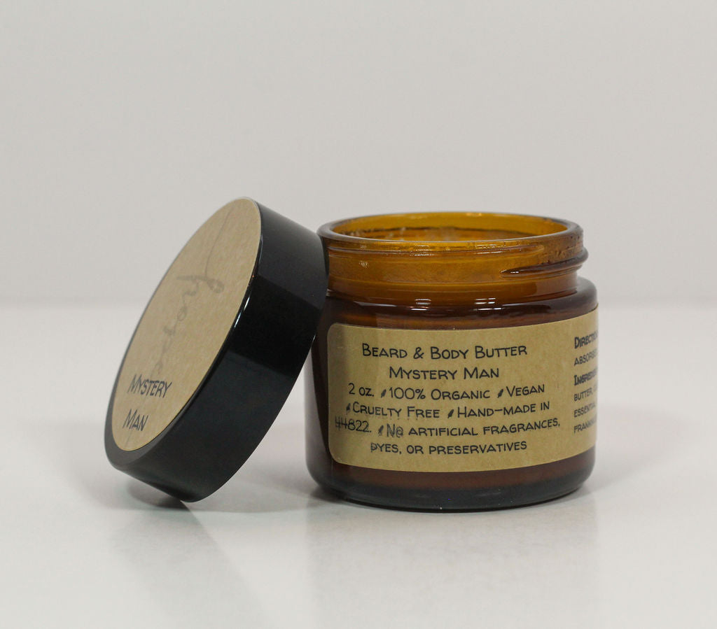 Mystery Man Beard & Body Butter with Organic Essential Oils