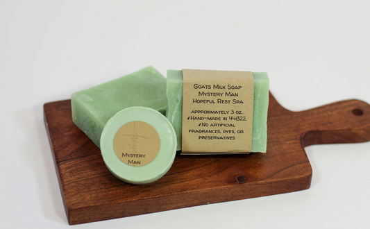 Mystery Man Goats Milk Bar Soap - with Organic Essential Oils