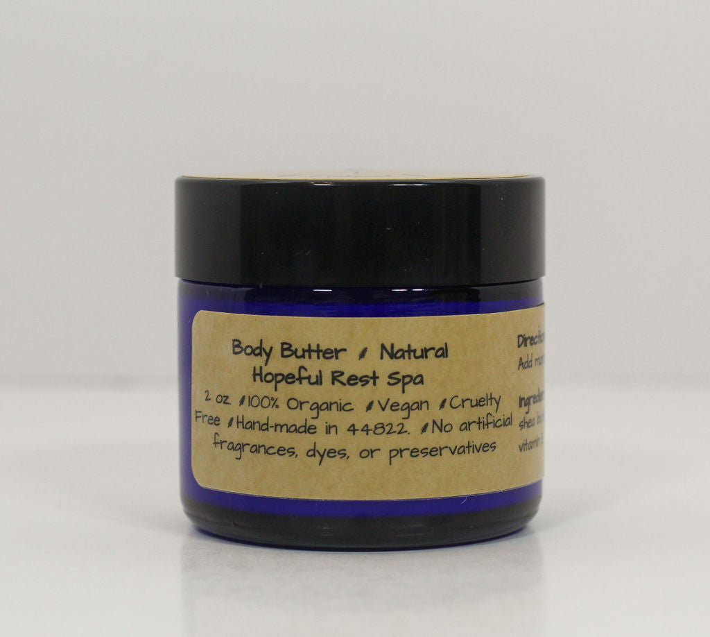 Natural Body Butter - Organic, Unscented