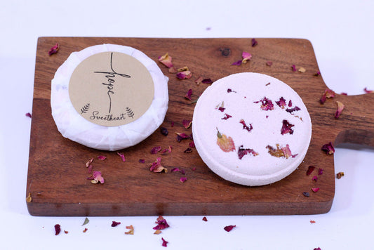 Shower Steamer - Sweetheart- with Essential Oils & Rose Petals