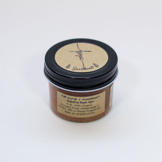 Sweetheart Salt Scrub with Essential Oils & Rose Petals