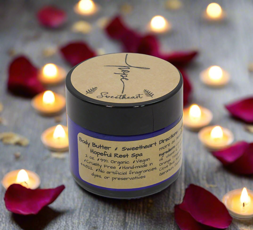 Sweetheart Body Butter with Organic Ingredients & Essential Oils