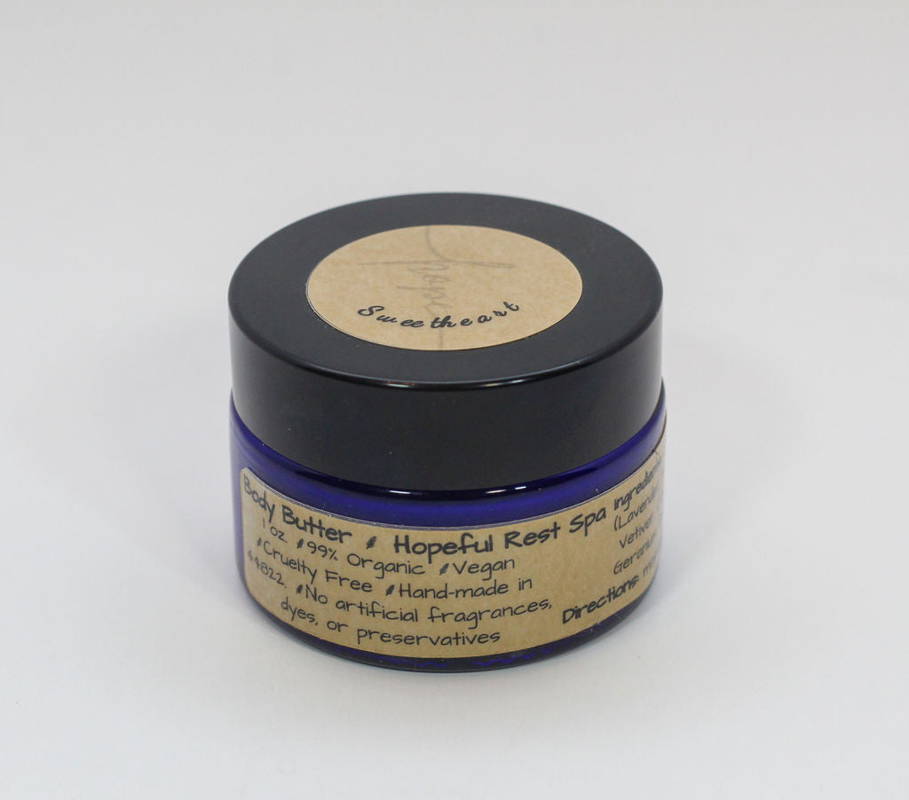Sweetheart Body Butter with Organic Ingredients & Essential Oils
