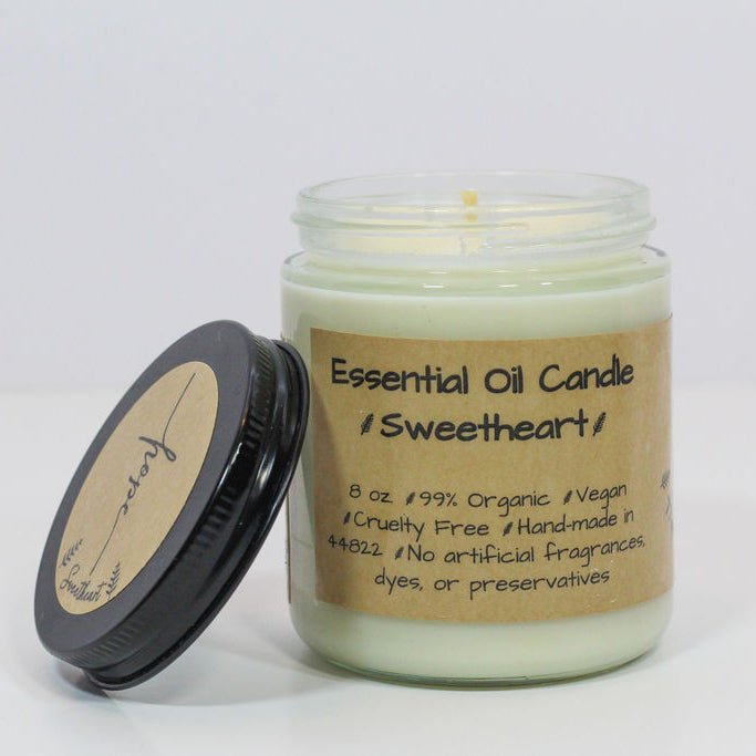 Sweetheart Candle with Organic Essential Oils