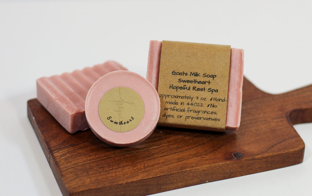 Sweetheart Goats Milk Bar Soap - with Essential Oils