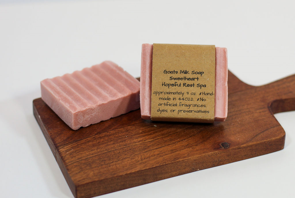 Sweetheart Goats Milk Bar Soap - with Essential Oils