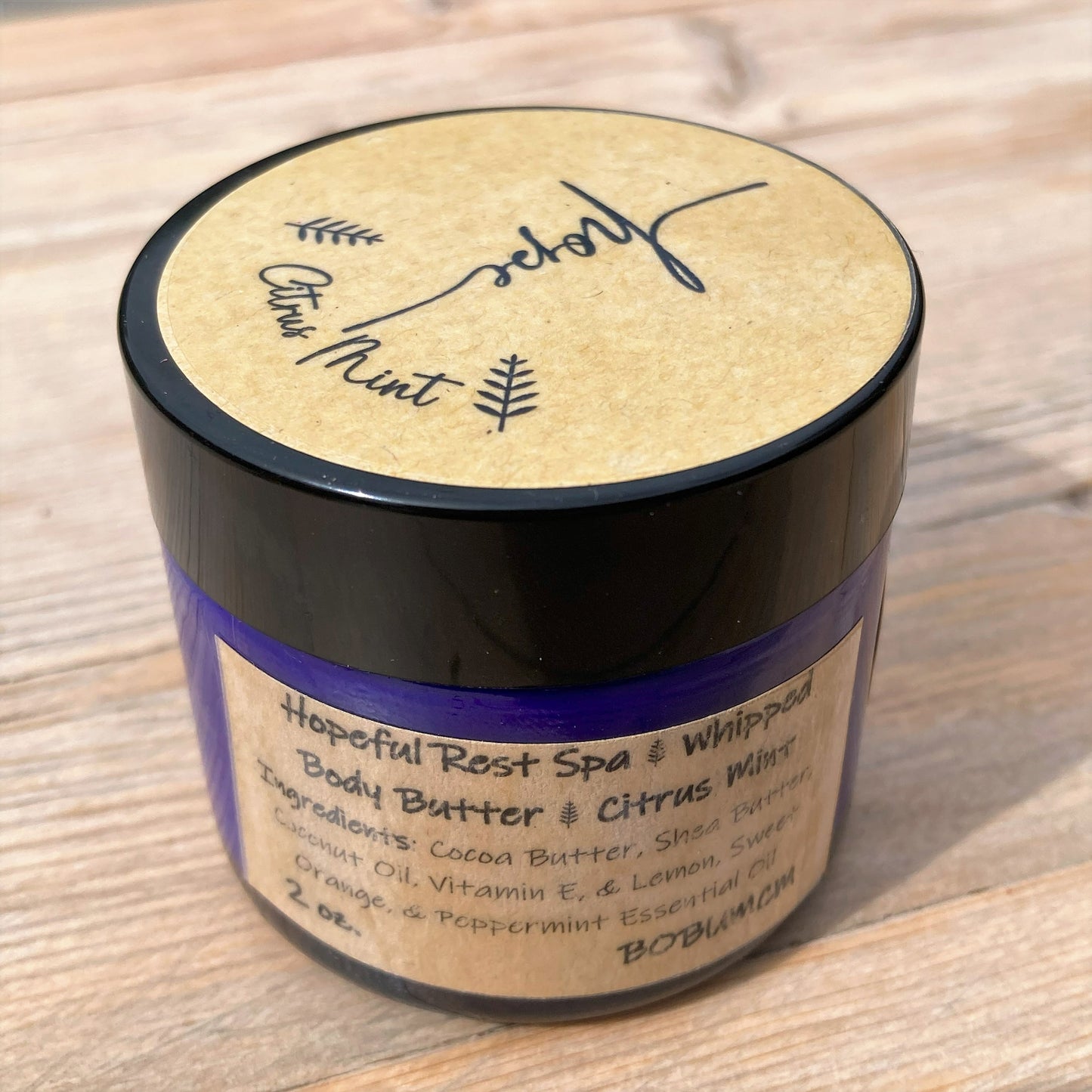 Citrus Mint Body Butter - Organic Citrus and Peppermint Essential Oils