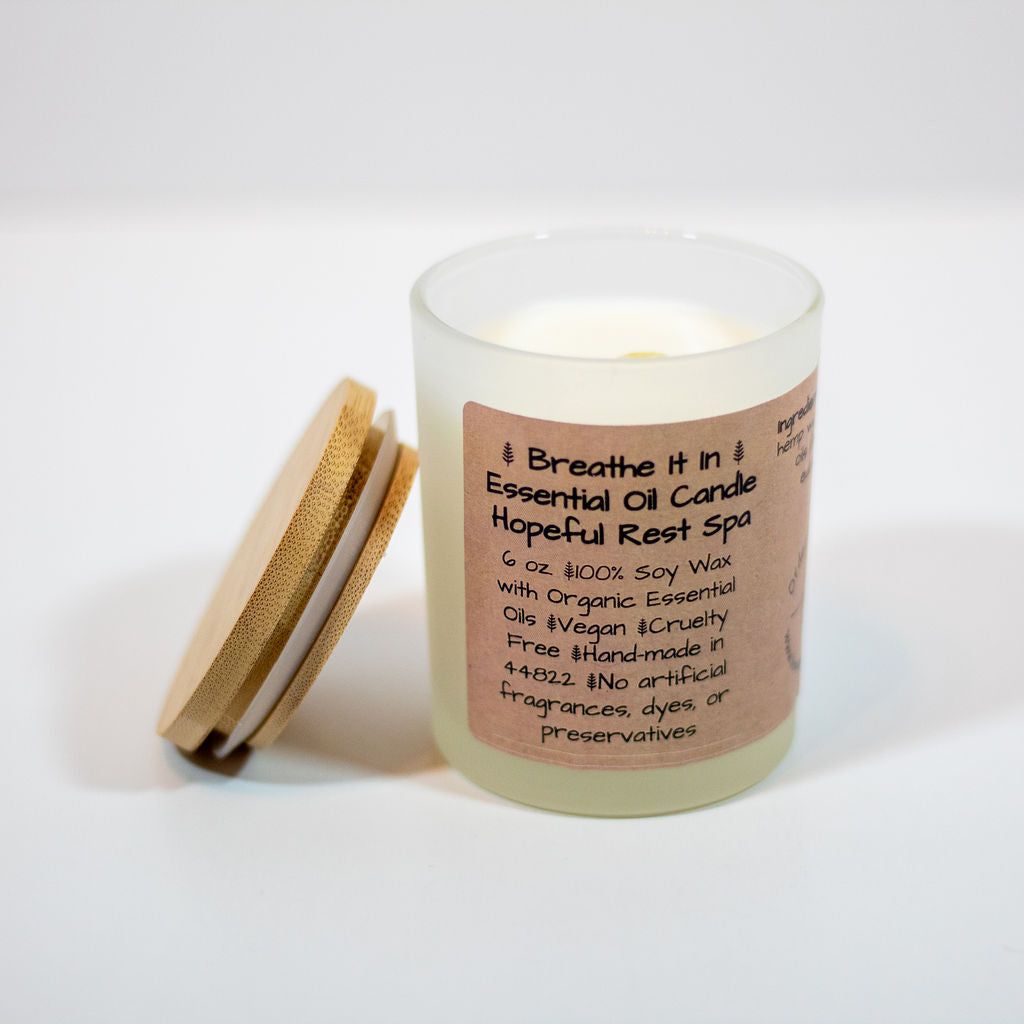 Breathe It In Candle - Essential Oil Candle - Tea Tree & Eucalyptus