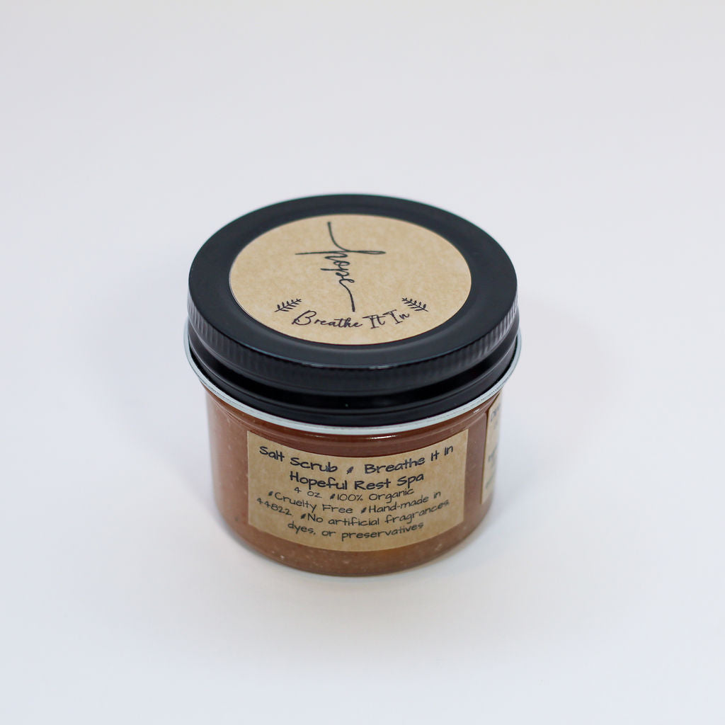 Breathe It In Salt Scrub with Tea Tree & Eucalyptus Essential Oils