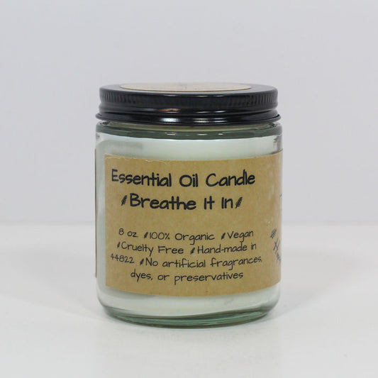 Breathe It In Candle - Essential Oils - Tea Tree & Eucalyptus