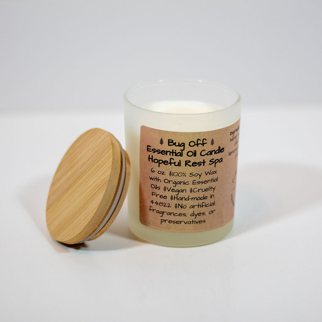 Bug Off Candle - Natural Essential Oil Insect Repelling Candle
