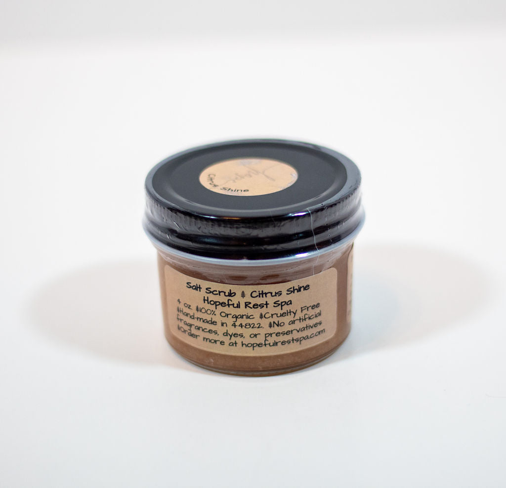 Citrus Shine Salt Scrub with Organic Essential Oils