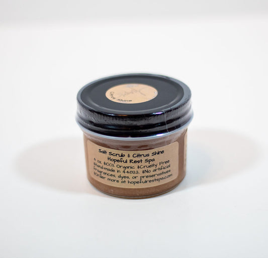 Citrus Shine Salt Scrub with Organic Essential Oils