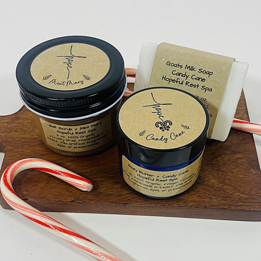 Holiday Gift Set - Salt Scrub, Bar Soap, & Body Butter