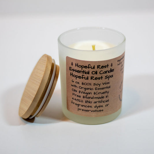 Hopeful Rest Essential Oil Candle - Lavender and Frankincense