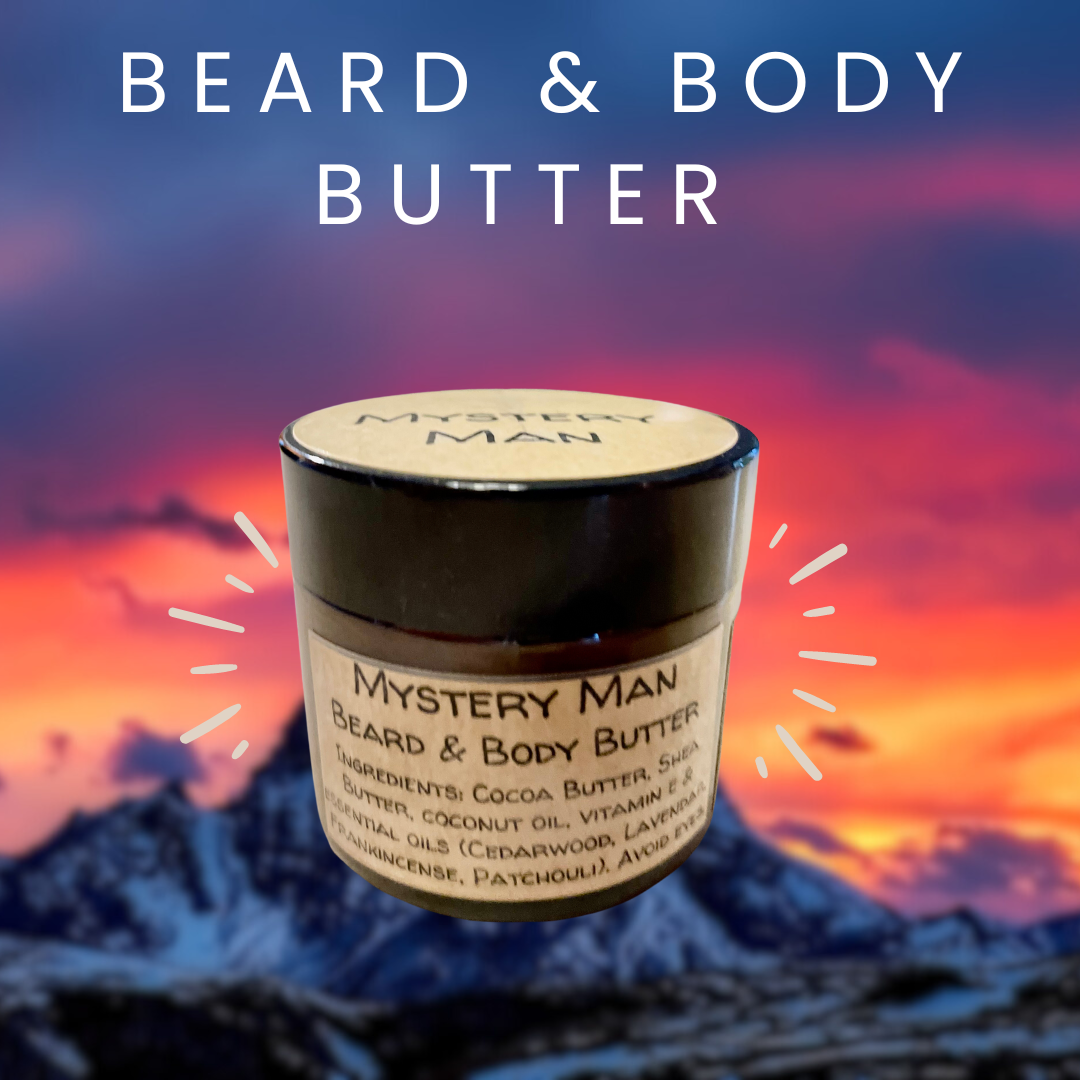 Mystery Man Beard & Body Butter with Organic Essential Oils