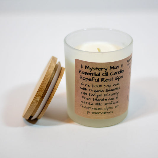 Mystery Man Candle with Organic Essential Oils