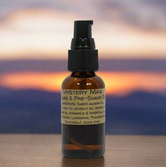 Mystery Man Pre-Shave and Beard Oil with Organic Essential Oils